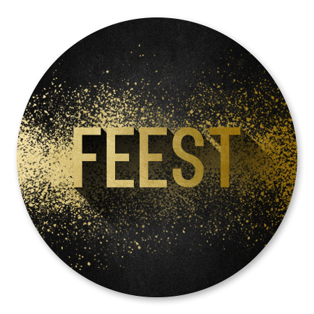 Feest goudlook met spetters